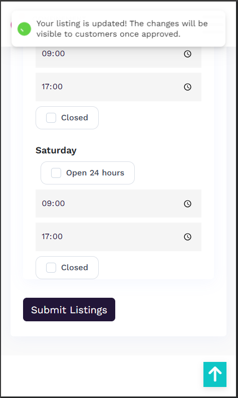Submit button